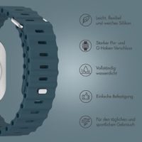 Accezz Ocean Armband für Apple Watch | 38/40/41/42 mm - Abyss Blue