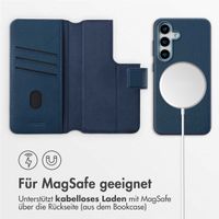 Accezz 2-in-1 Klapphülle aus Leder mit MagSafe Samsung Galaxy S25 - Nightfall Blue