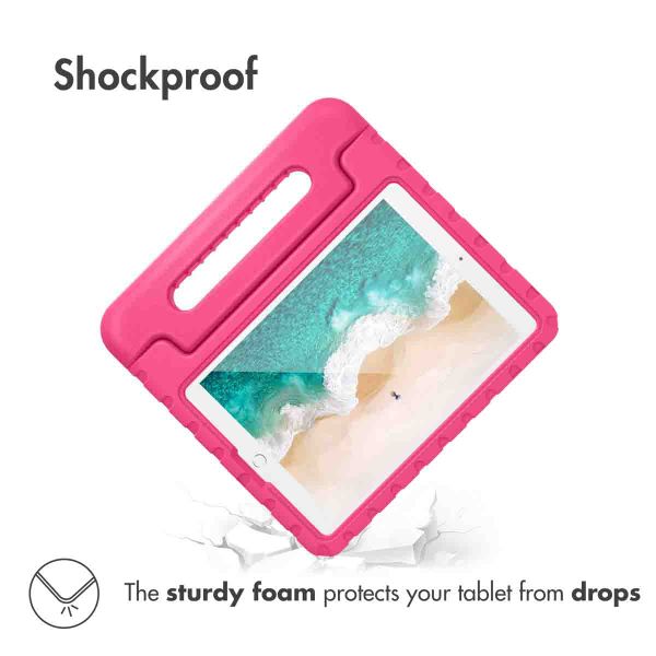 Accezz SchutzHülle mit Handgriff kindersicher Apple iPad 9 (2021) 10.2 Zoll / iPad 8 (2020) 10.2 Zoll / iPad 7 (2019) 10.2 Zoll - Rosa