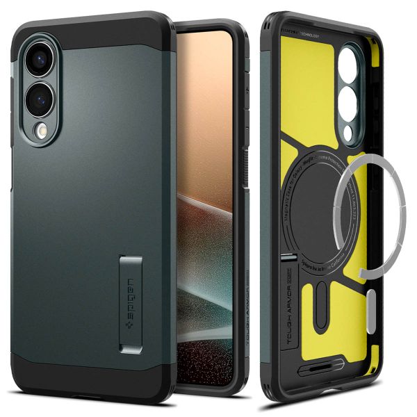 Spigen Tough Armor Backcover MagSafe Samsung Galaxy S25 Edge - Abyss Green