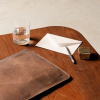 Accezz Leder Laptop Hülle 13 Zoll - Laptop Sleeve - Cognac