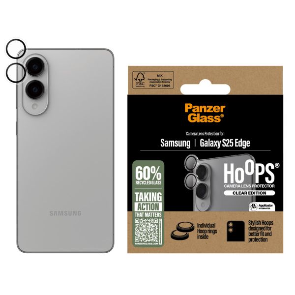 PanzerGlass Hoops Optic Rings Kameraschutz Samsung Galaxy S25 Edge - Transparent