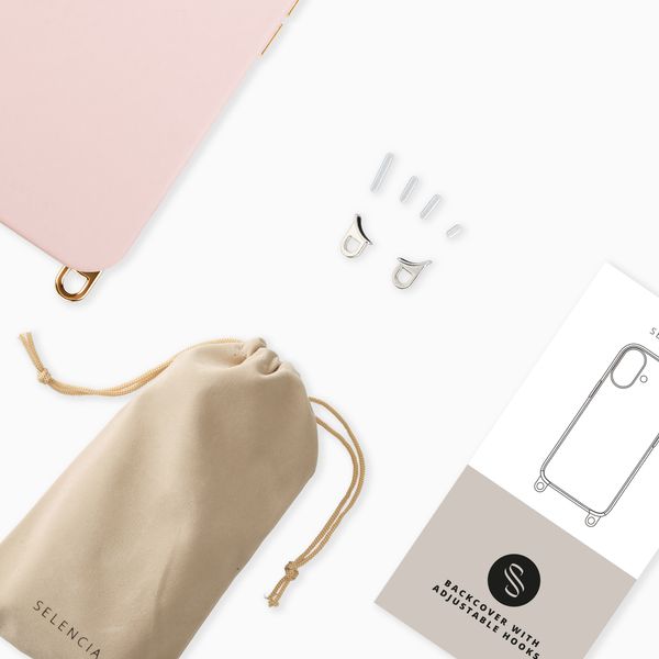 Selencia Rivièra Backcover mit MagSafe mit abnehmbaren Haken Samsung Galaxy A18 / A17 / A16 / A26 - Sorbet Pink