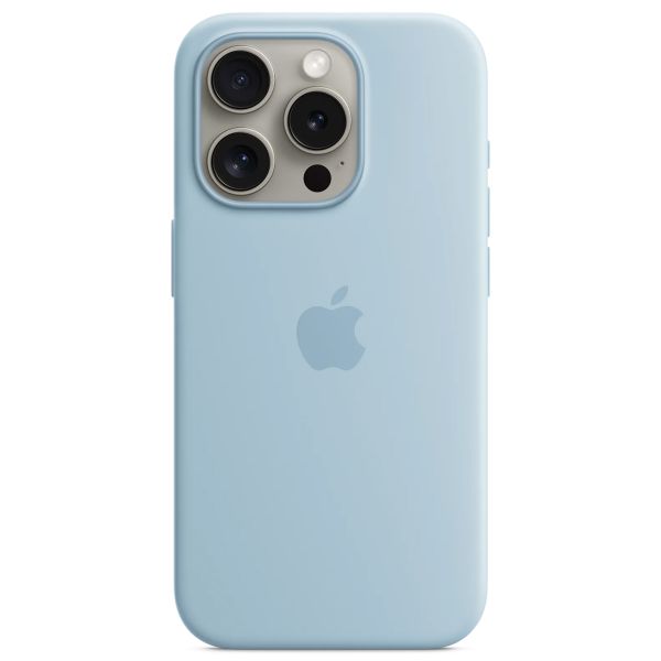 Apple Silikon-Case MagSafe Apple iPhone 15 Pro - Hellblau