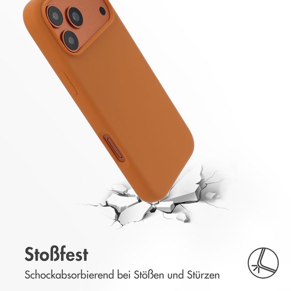 Accezz Liquid Silikoncase mit MagSafe Apple iPhone 17 Pro - Orange