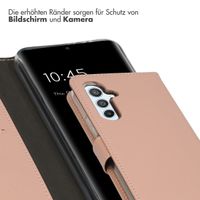 Selencia Echtleder Klapphülle Samsung Galaxy A54 (5G) - Rosa