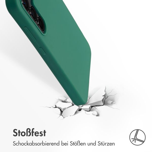 Accezz Liquid Silikoncase mit MagSafe Samsung Galaxy S24 FE - Forest Green