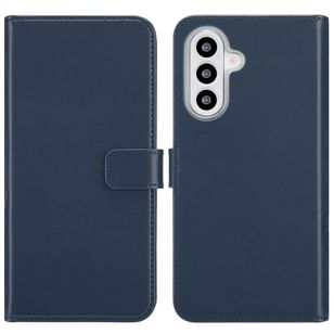 Selencia Echtleder Klapphülle Samsung Galaxy A26 - Blau