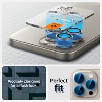 Spigen Optik Pro EZ Fit Lens Protector 2er-Pack Apple iPhone 16 Pro (Max) / 15 Pro (Max) - Titanium