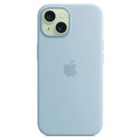 Apple Silikon-Case MagSafe Apple iPhone 15 - Hellblau