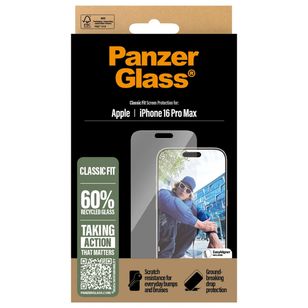 PanzerGlass Antibakterieller Screen Protector Apple iPhone 16 Pro Max