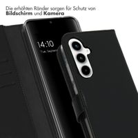 Selencia Echtleder Klapphülle Samsung Galaxy A35 - Schwarz