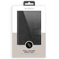 Selencia Echtleder Klapphülle Apple iPhone SE (2016) / 5 / 5s - Schwarz
