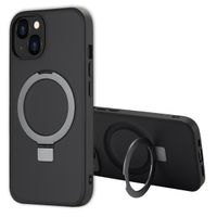 Accezz Ring Stand Backcover mit MagSafe Apple iPhone 14 - Schwarz